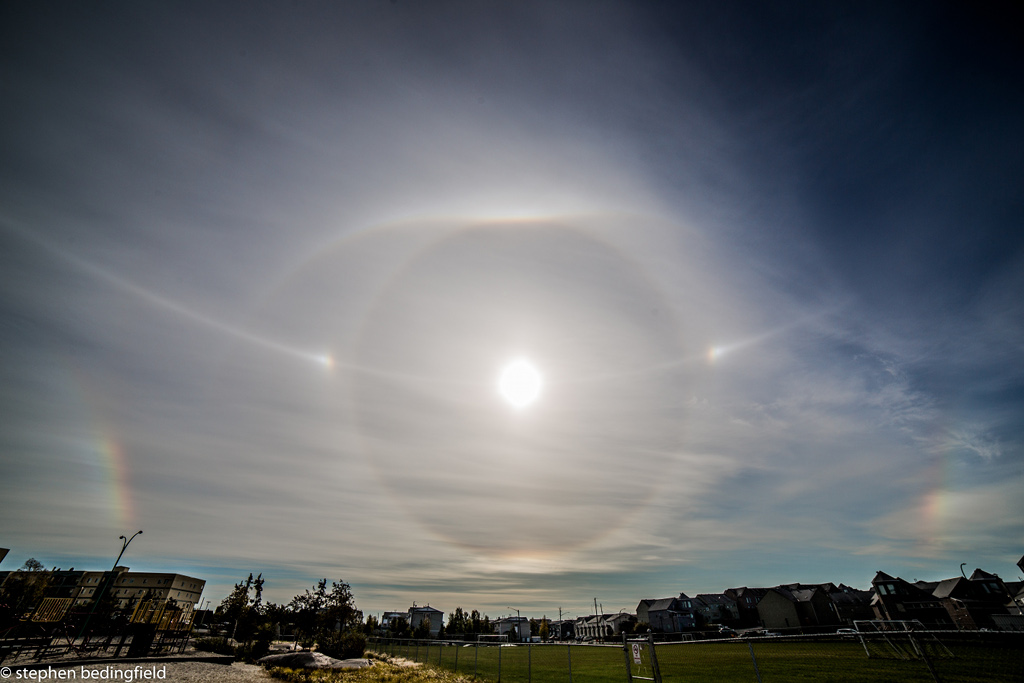 Halos de glace à Yellowknife