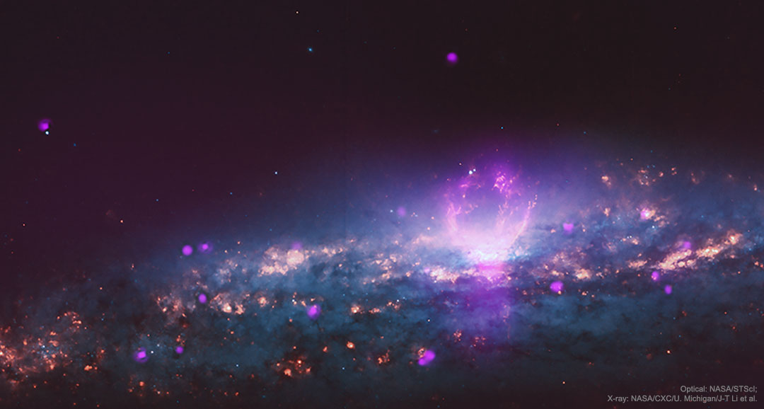 Super-bulles de rayons X dans le galaxie NGC 3079